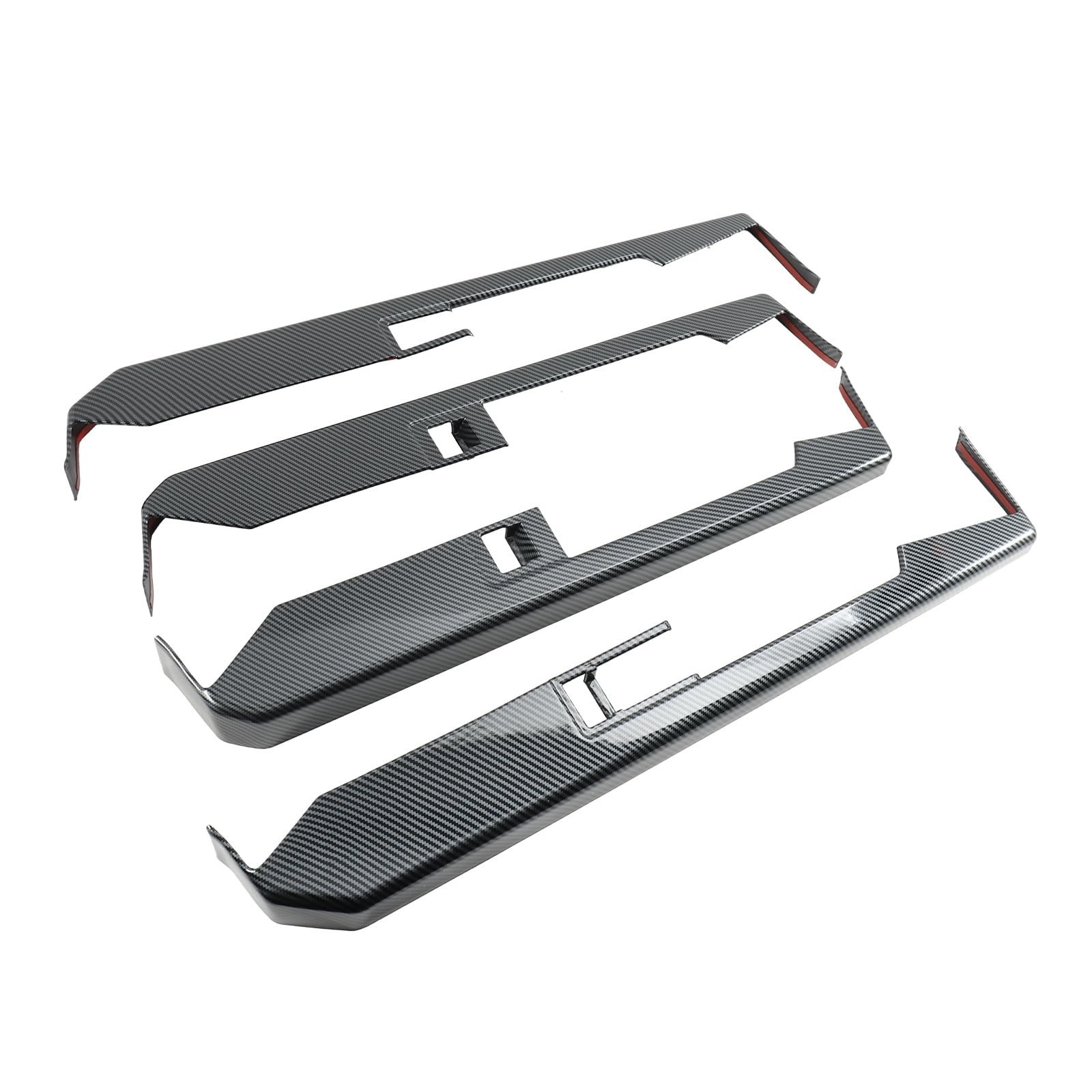 Window Lift Switch Panel Trim Cover for Telsa Cybertruck 2024 2025 Gloss Carb…