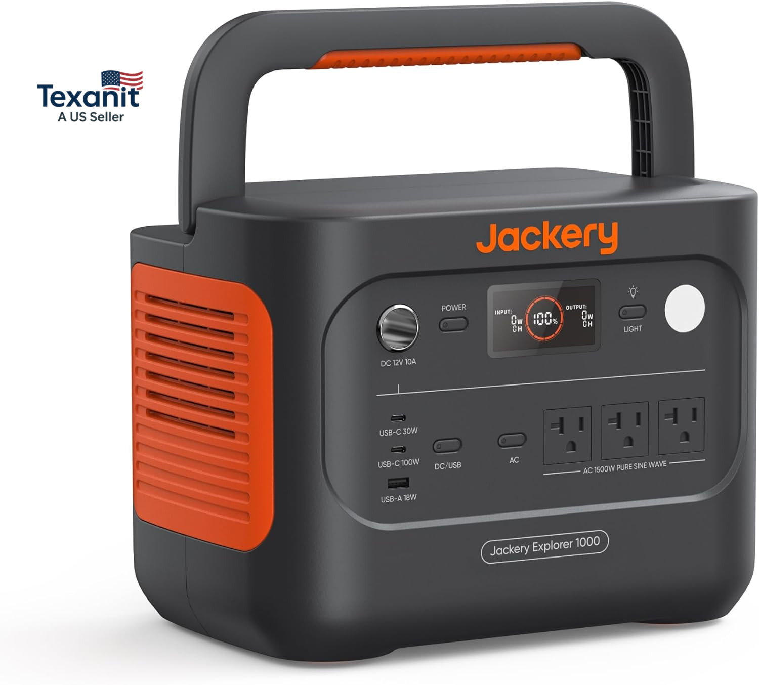 Explorer 1000 V2 Portable Power Station,1070Wh Lifepo4 Battery,1500W AC/100W USB