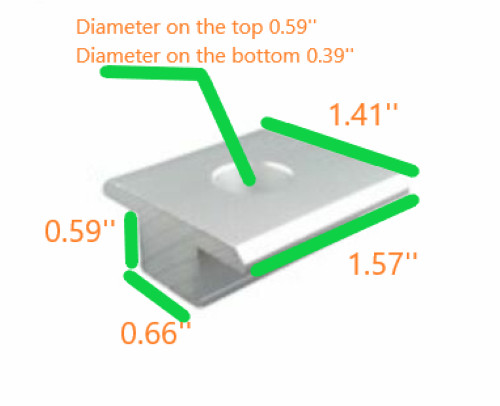Solar Rail kit for mounting 8 panels