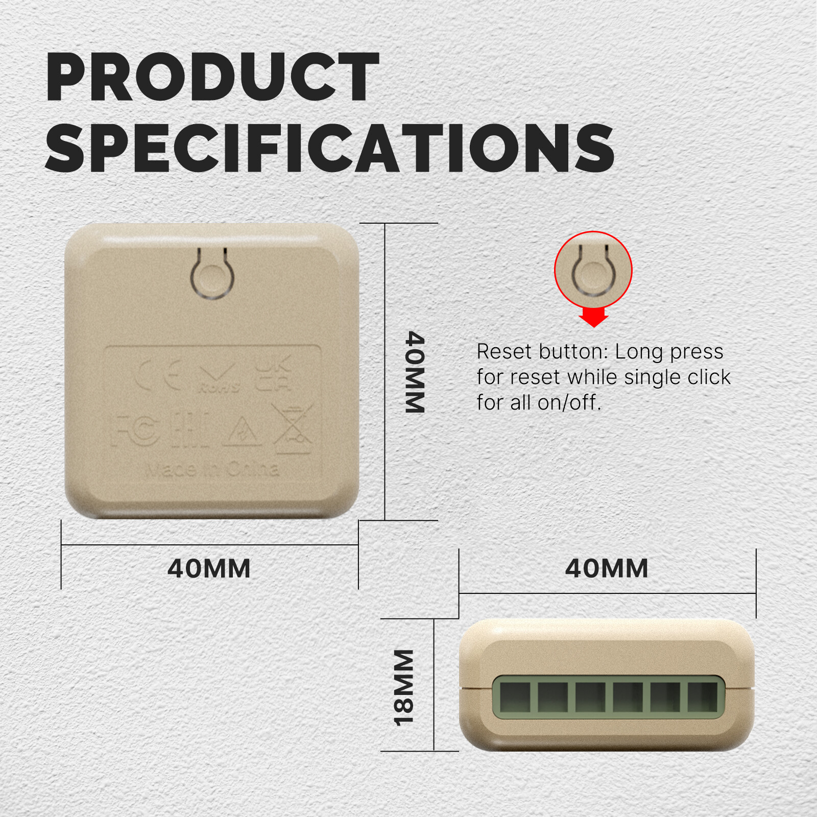 MOES WiFi Mini Smart Switch Module 16A Energy Monitoring 3-Way Alexa Google APP
