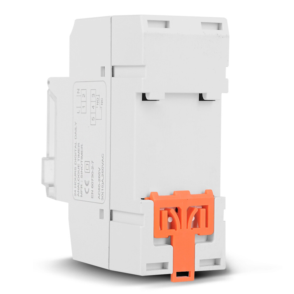 Digital LCD Display 24 Hours Electronic 85-265V Din Rail Hours B0V7