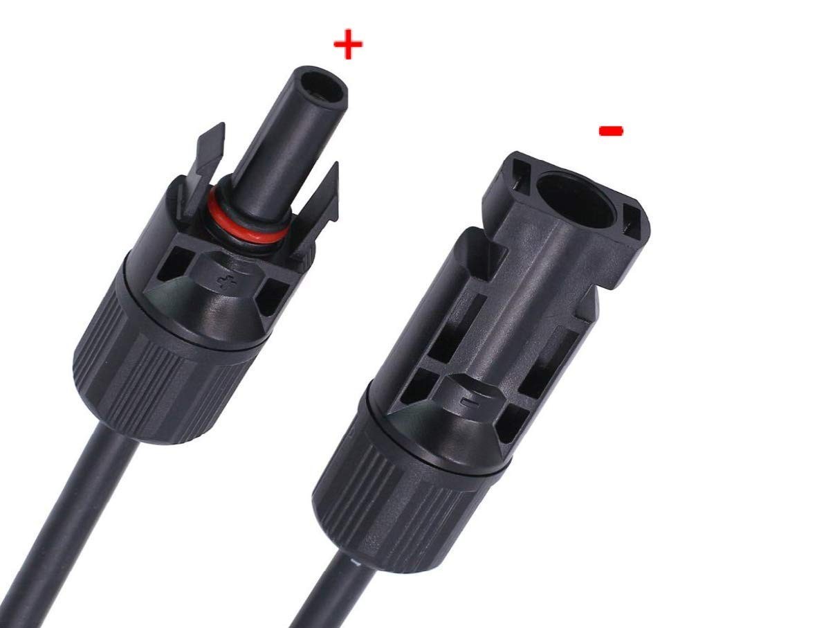 High-Quality 10AWG Solar Connector Cable with SAE to MC-4 Compatibility – 13.8ft