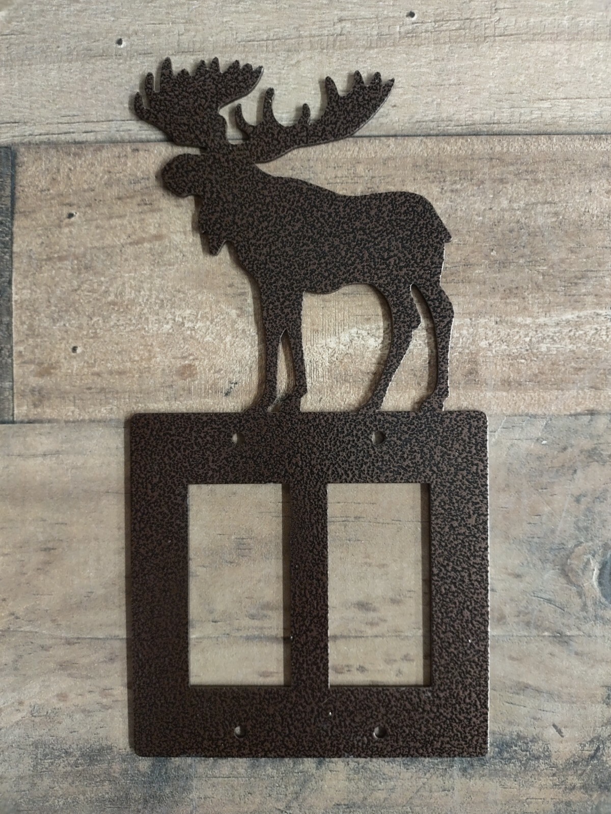 Moose Metal Lightswitch Cover Lodge Rustic Cabin Wildlife Metal Art