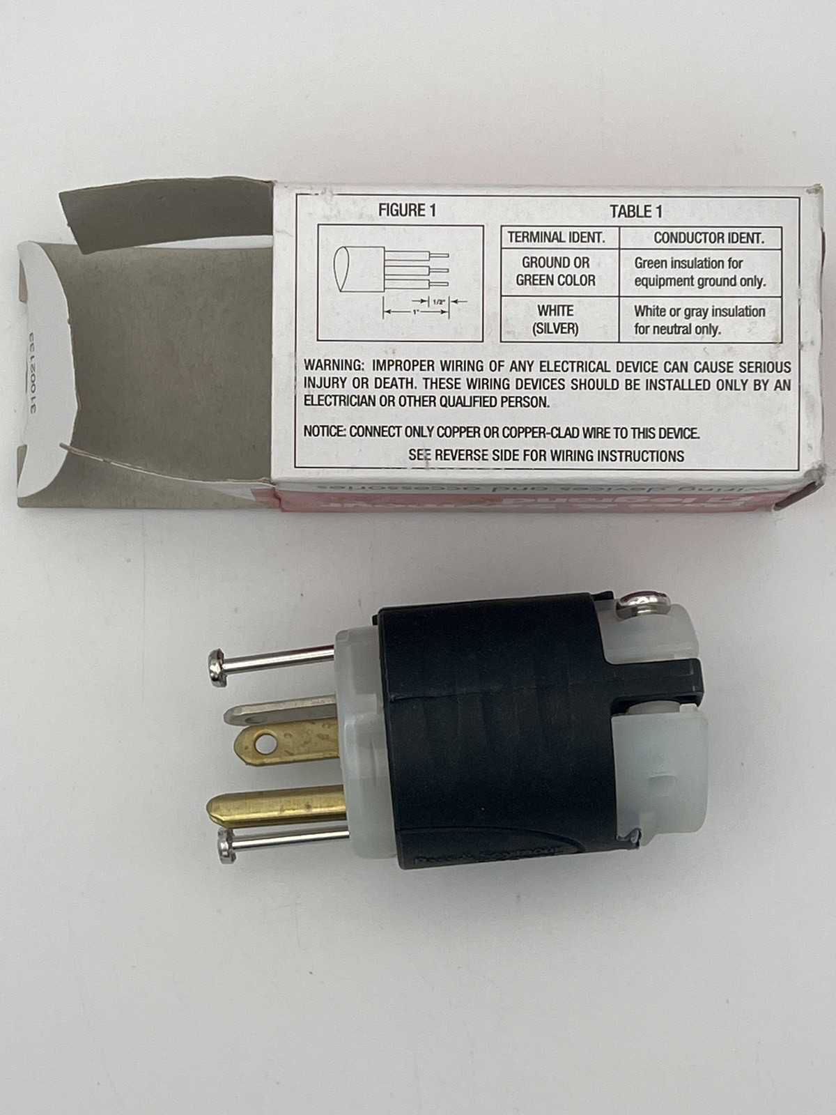 Pass & Seymour PS5366-X 20A 125V Straight Plug 5-20P New Old Stock