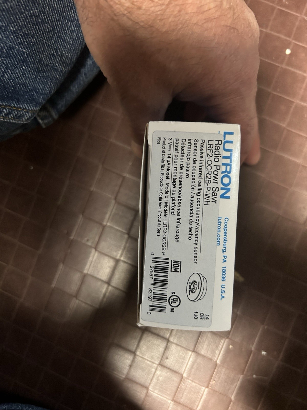New LUTRON LRF2-OCR2B-P-WH 120V Wireless Ceiling Sensor – White