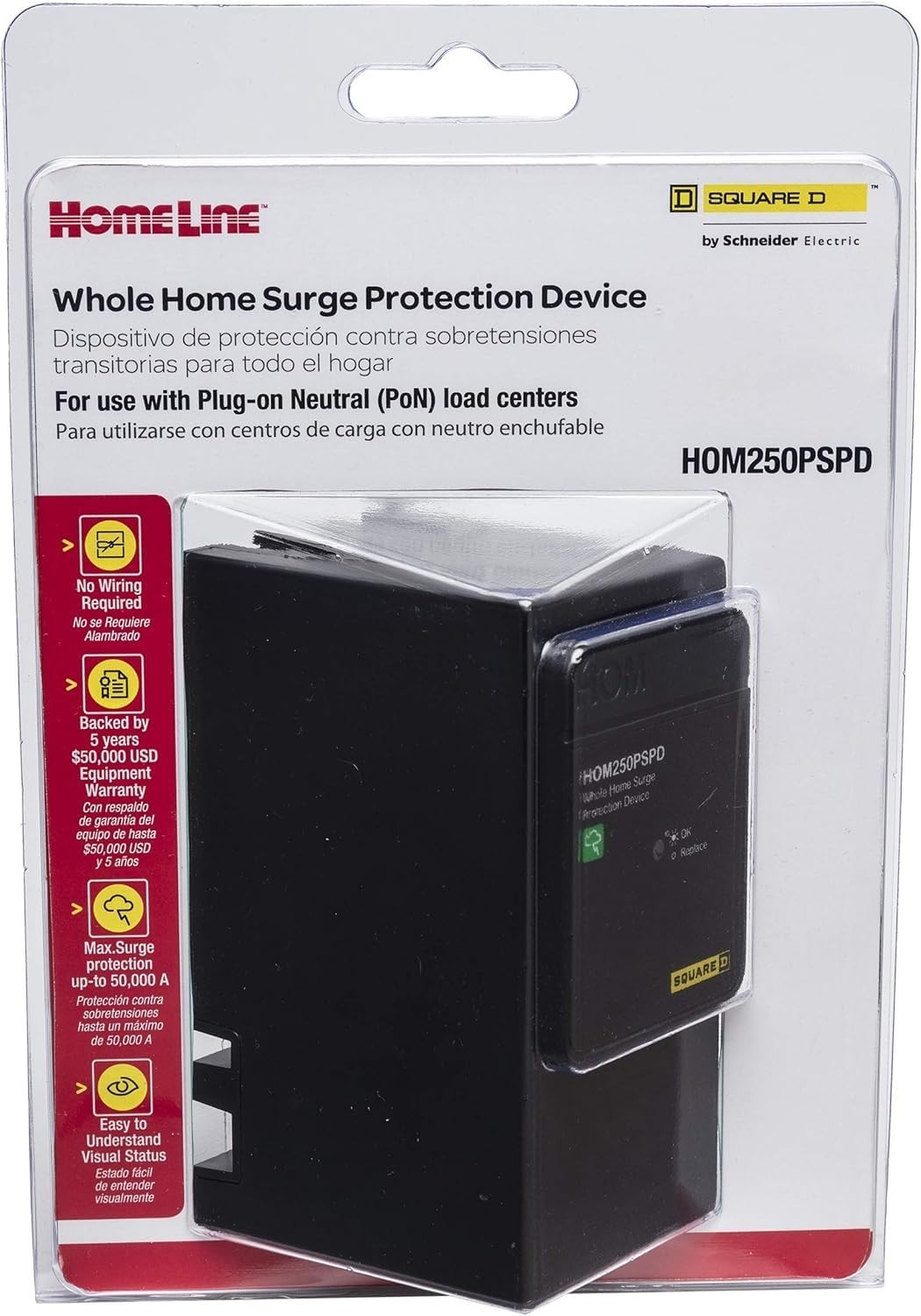 Plug-On Neutral Surge Protector, 50kA – Protect Your Electronics Effortlessly