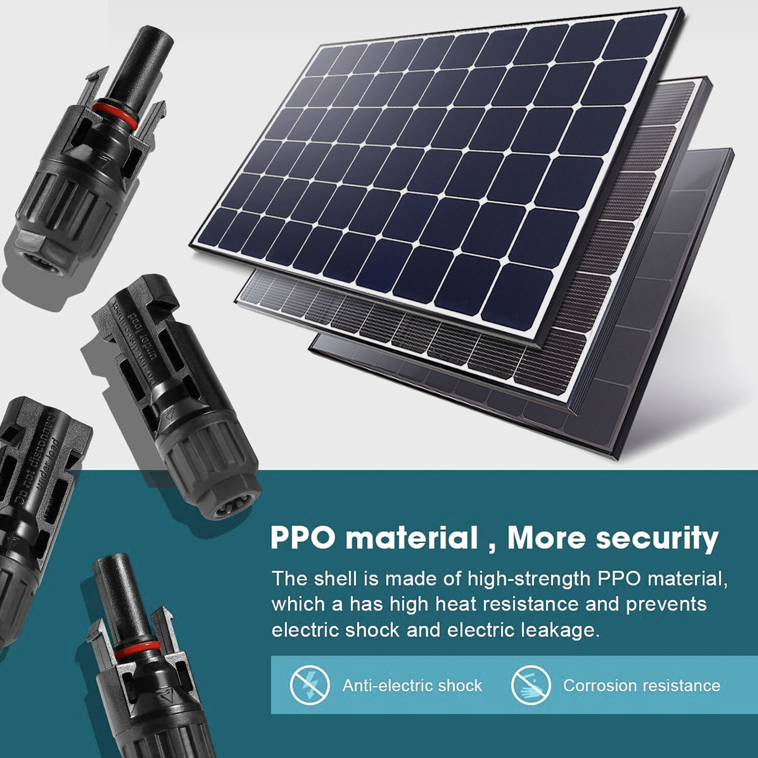 100Pair Solar Cable Connectors 4mm-6mm 30Amp Waterproof Solar Panel Wire Joiners