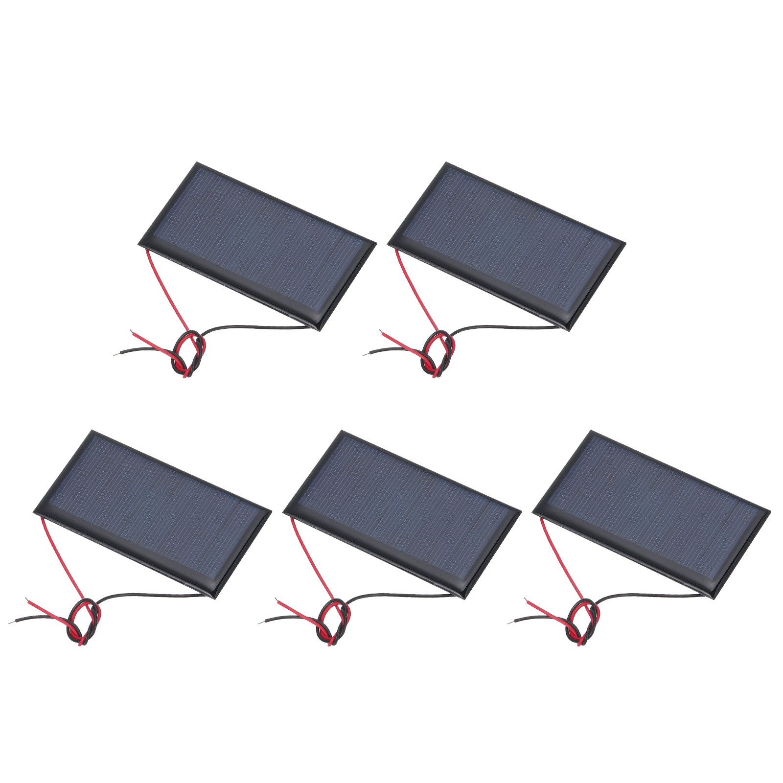5 Pcs 4.5V 0.36W 80mA Mini Solar Panels with 2 Cable 77.5mm x 40.5mm