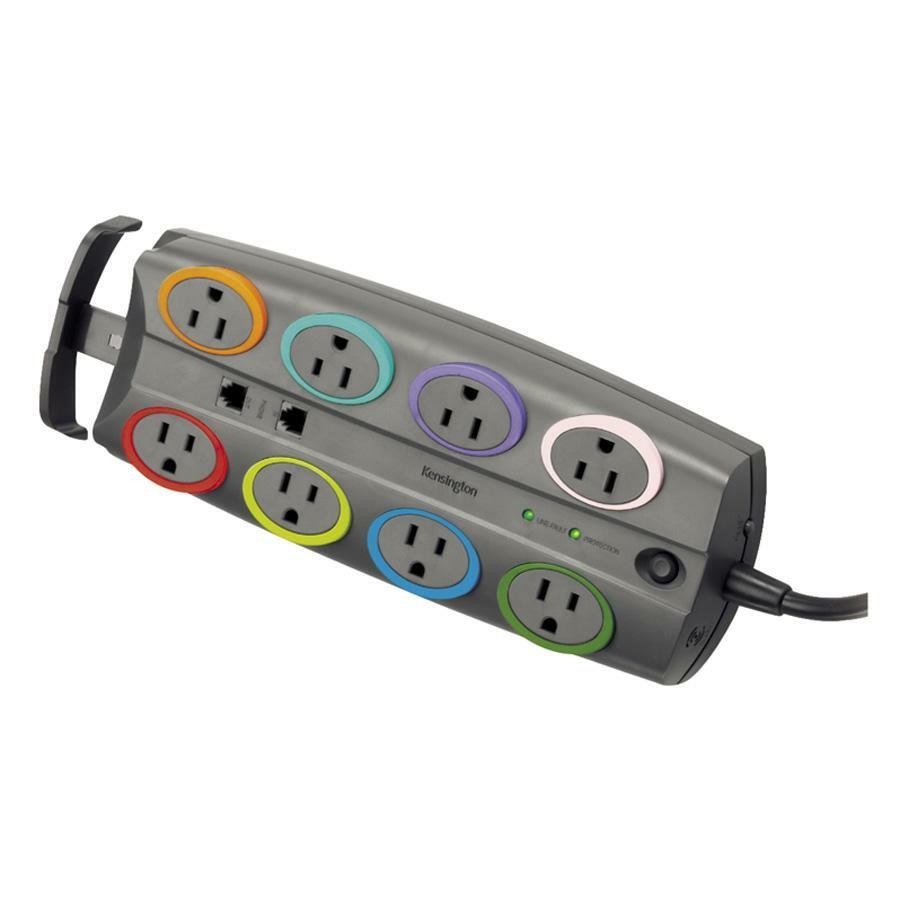 Kensington KMW62691 8-Outlet Surge Suppressor 3090J Dark Gray
