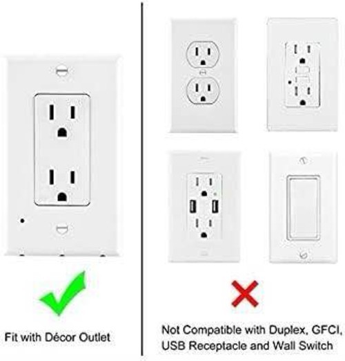 6 PACK RECTANGLE LED OUTLET PLATES ** READ BELOW **