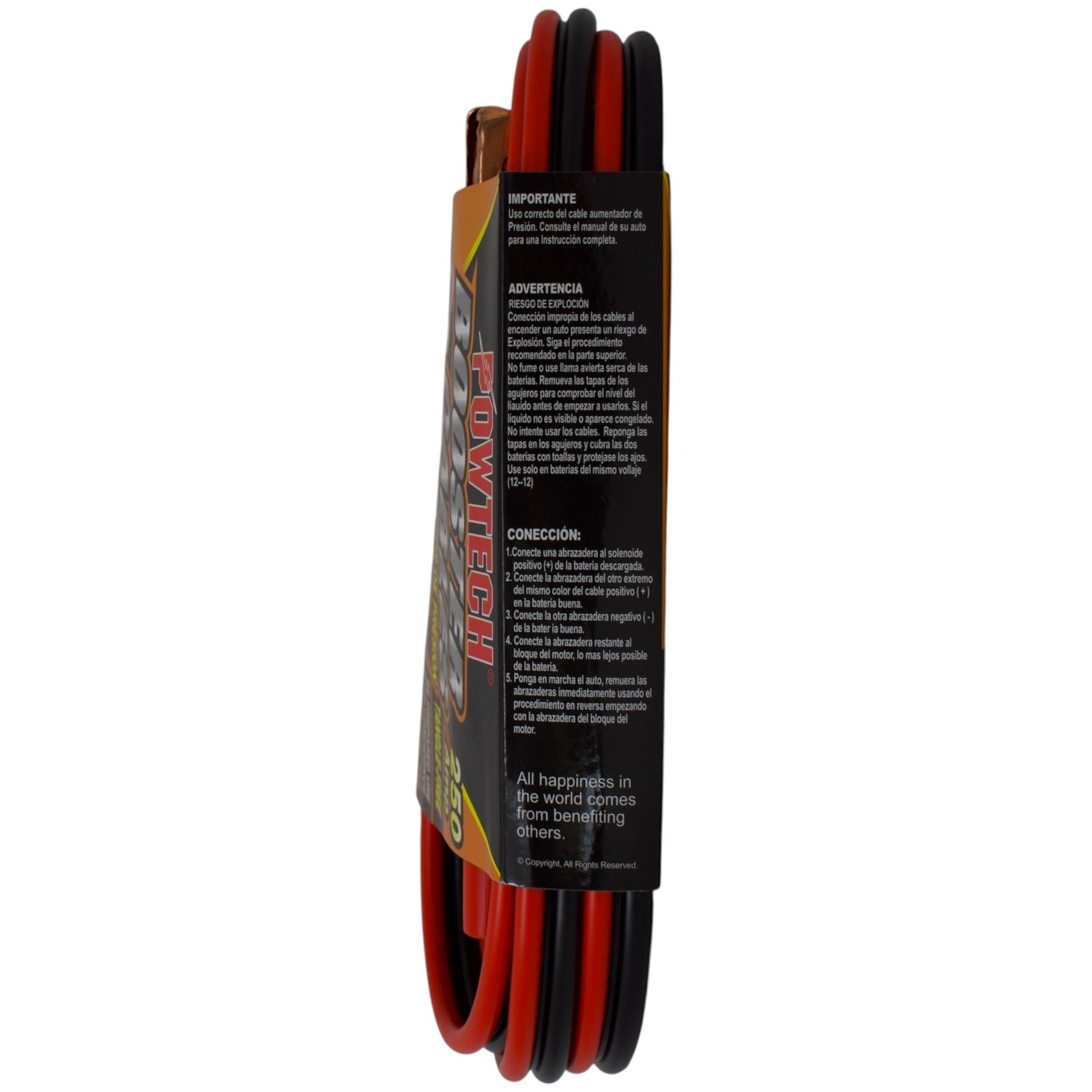12′ Foot 250 Amp 10 Gauge Booster Cables