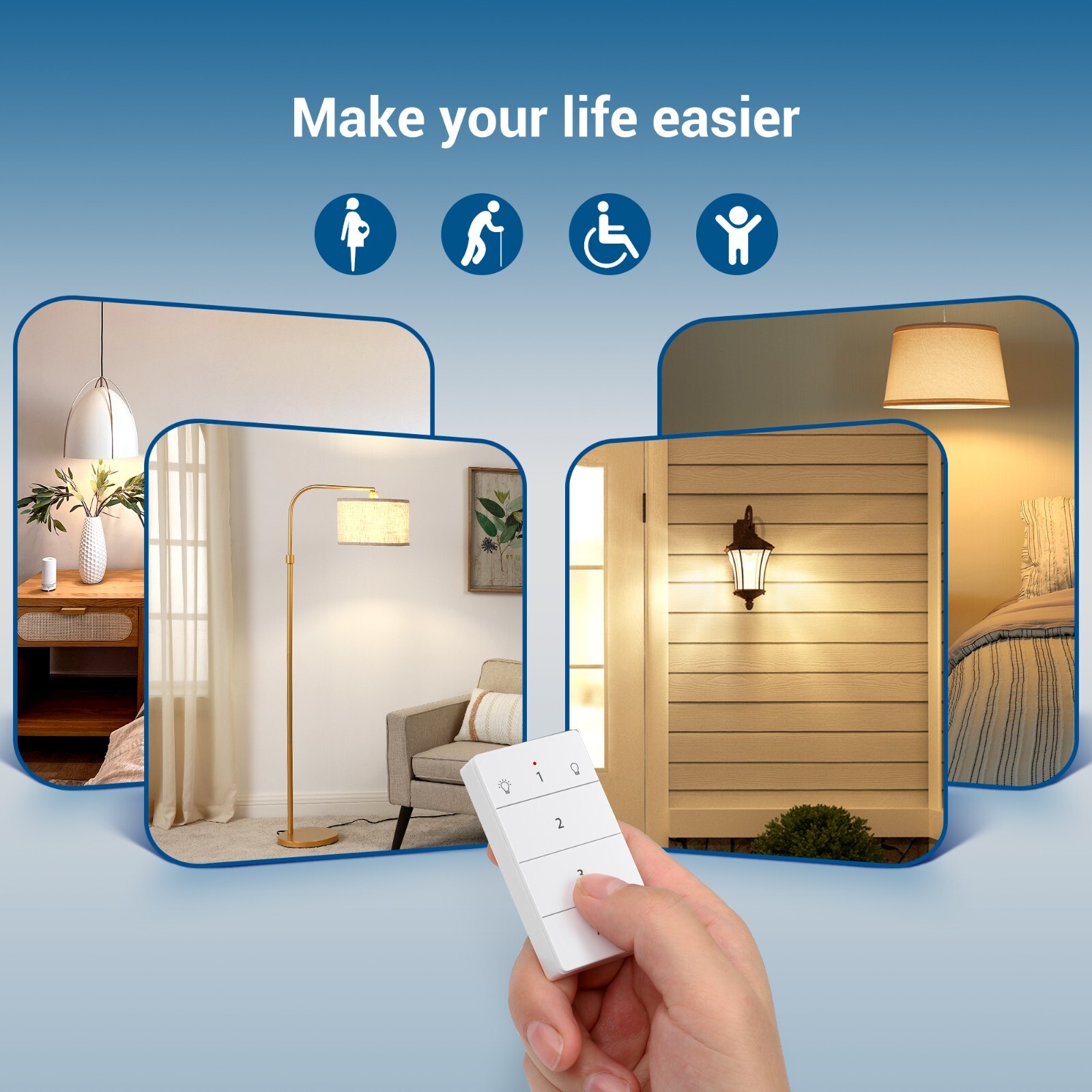 DEWENWILS Remote Control Light Socket, Wireless Light Switch 100FT Range
