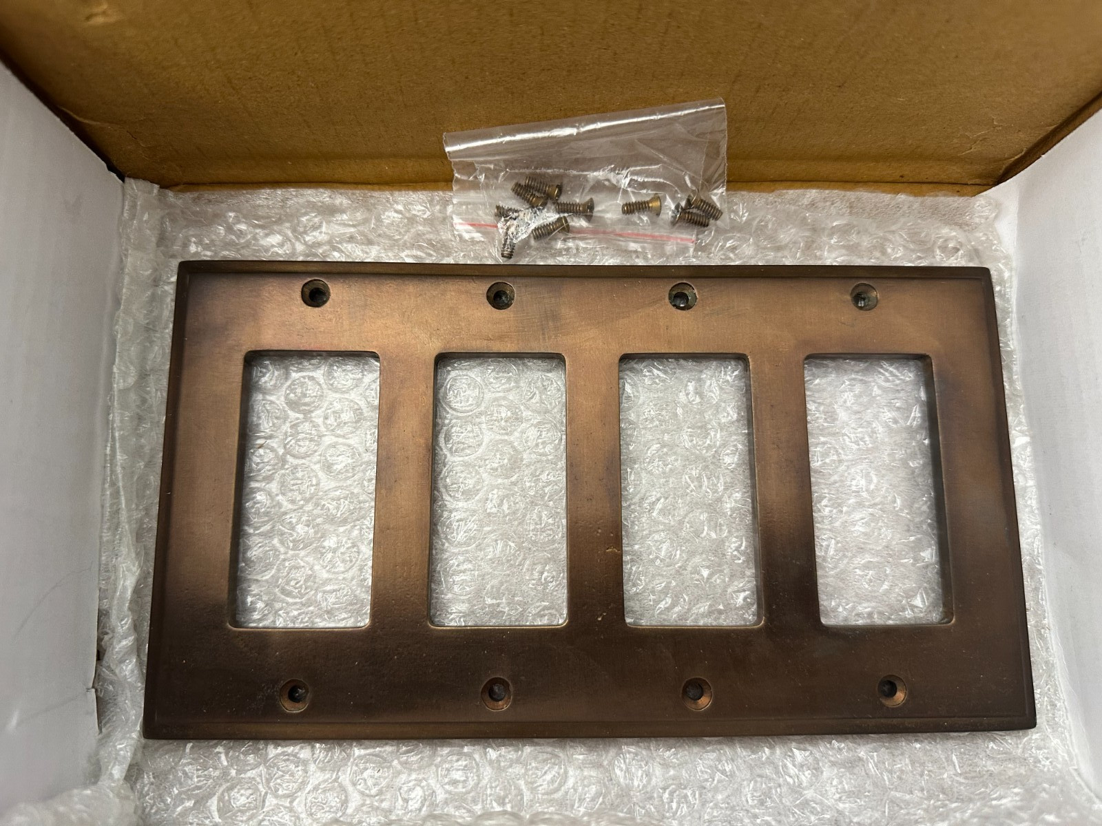 Ashley Norton Square Switch Cover 4 Gang – Decora Style- LT.SQ.DSC 4