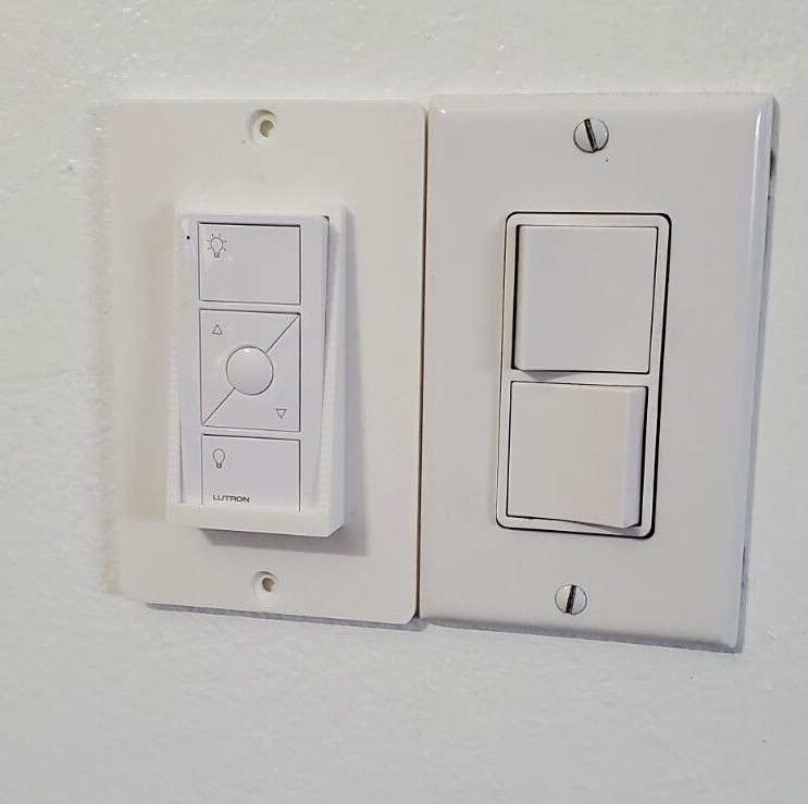 Lutron Pico Smart Remote Control Caséta Wireless Smart Dimmer Wall Plate Mount