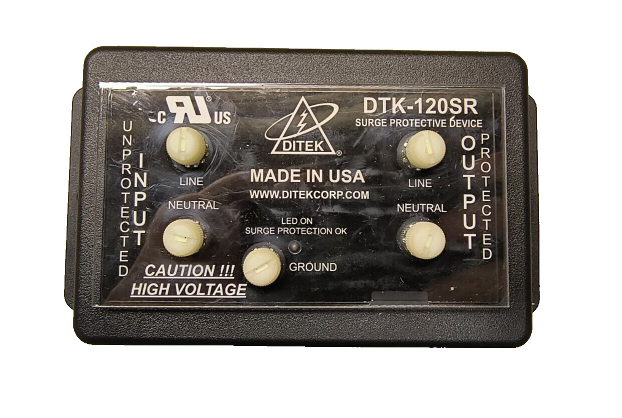 Ditek DTK-120SR 120 VAC Electrical Surge Protector Protective Device, Type 2 SPD