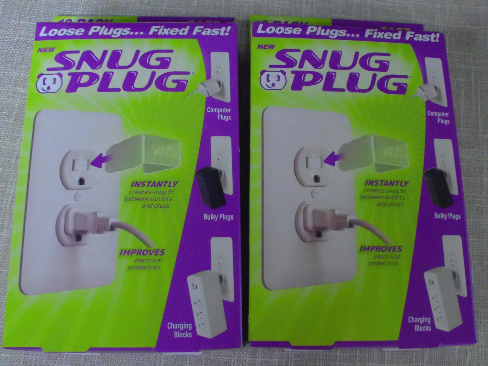 Snug Plug – Loose Plugs Fixed Fast 2 Pk of 10/Pack Clear – HOME IMPROVEMENT NIB