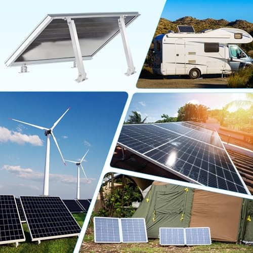 Set of 1 Adjustable Solar Panel Tilt Brackets—Aluminum Alloy Mounting