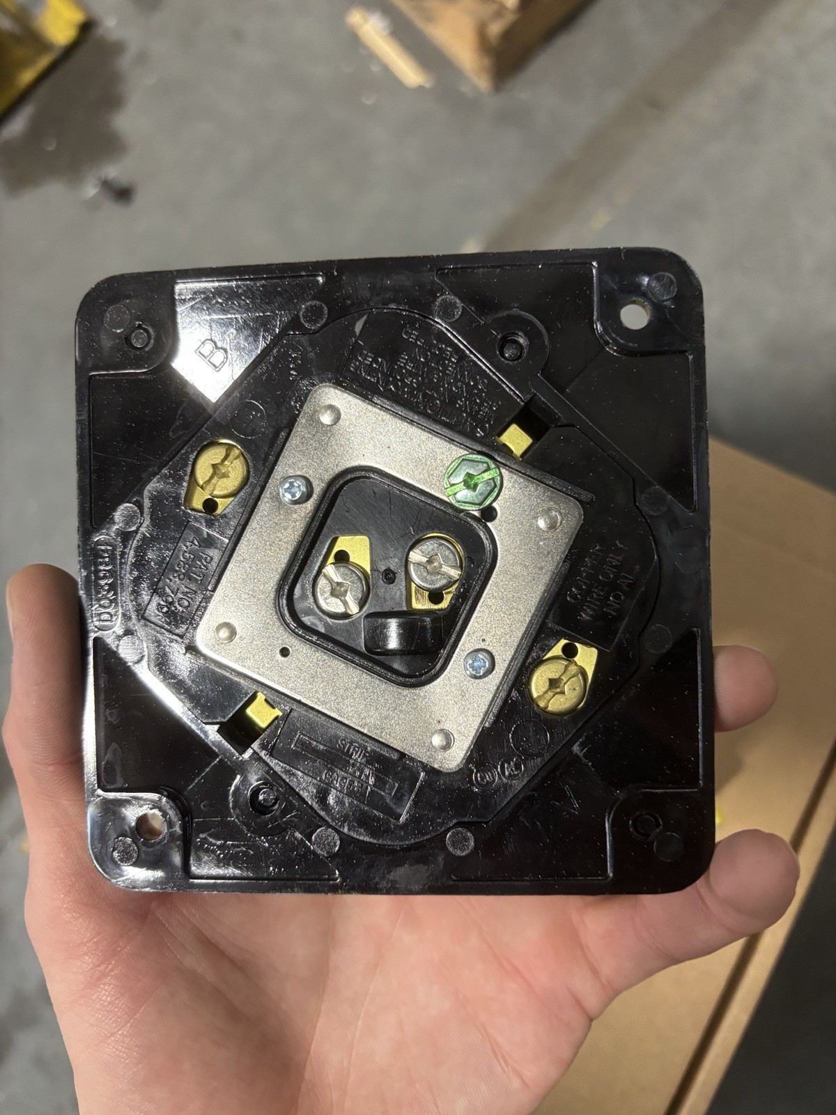 4-Plex 20 Amp Outlet Receptacle – Black (Commercial Grade) NEW