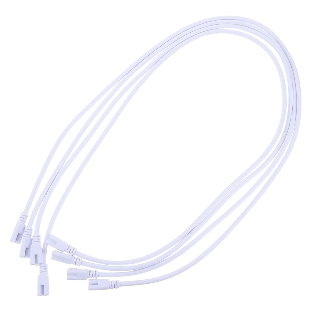5FT T5 T8 Tube Light Fixture LED Linkable Cord, Double end Connector Cable, P