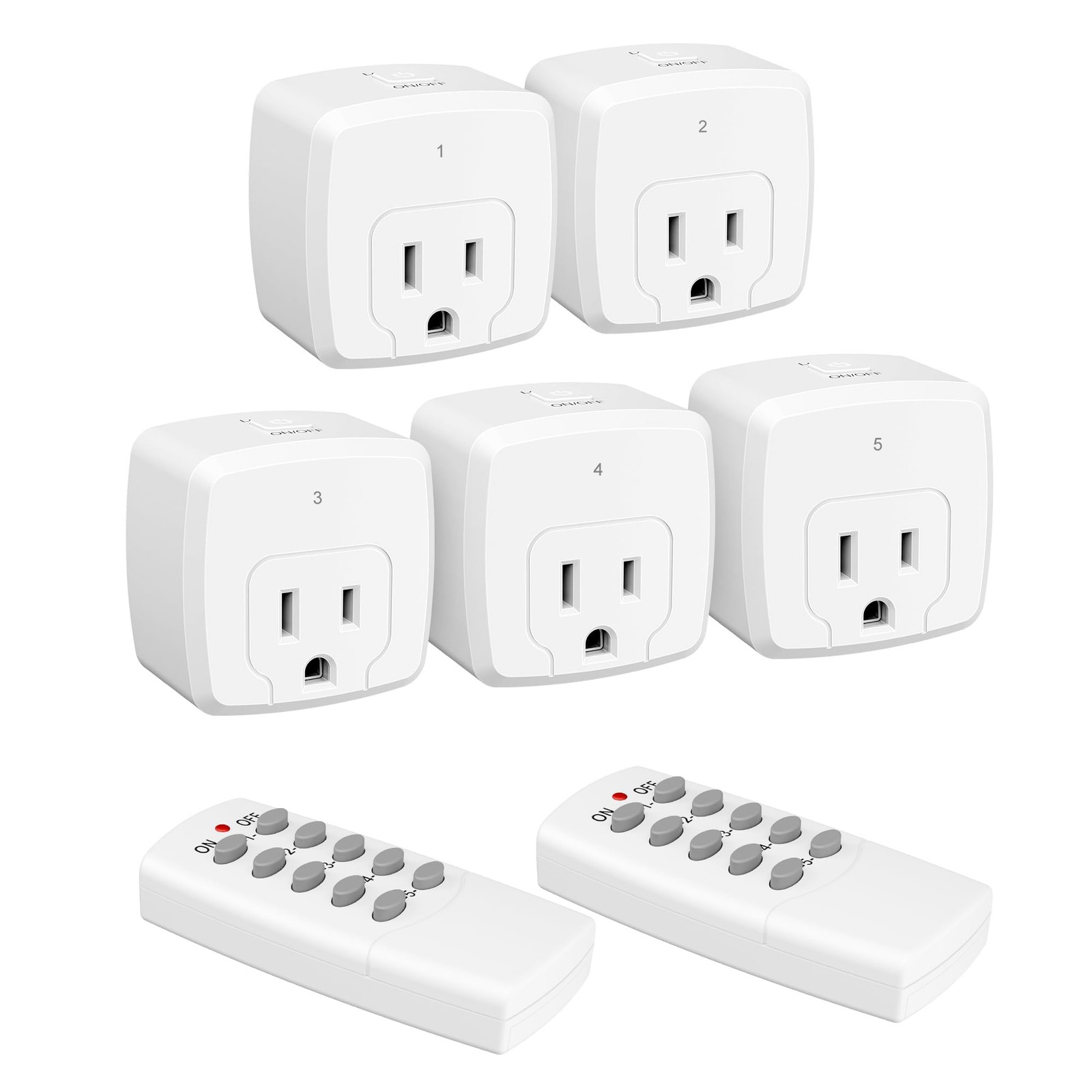 Remote Control Outlet with 100FT RF Signal, Wireless On Off Switch Plug for H…