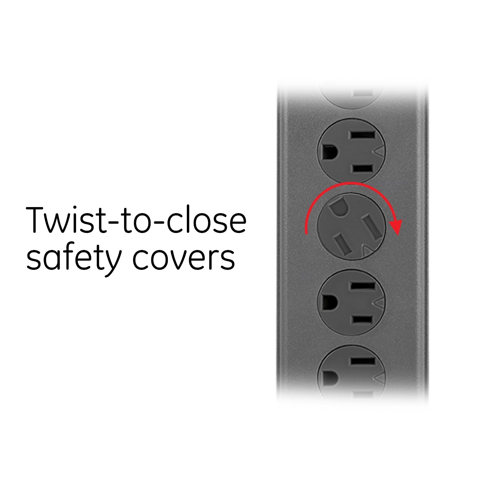 Surge Protector 7 Outlet 2 USB Port 4ft Cord 1500 Joules Flat Plug