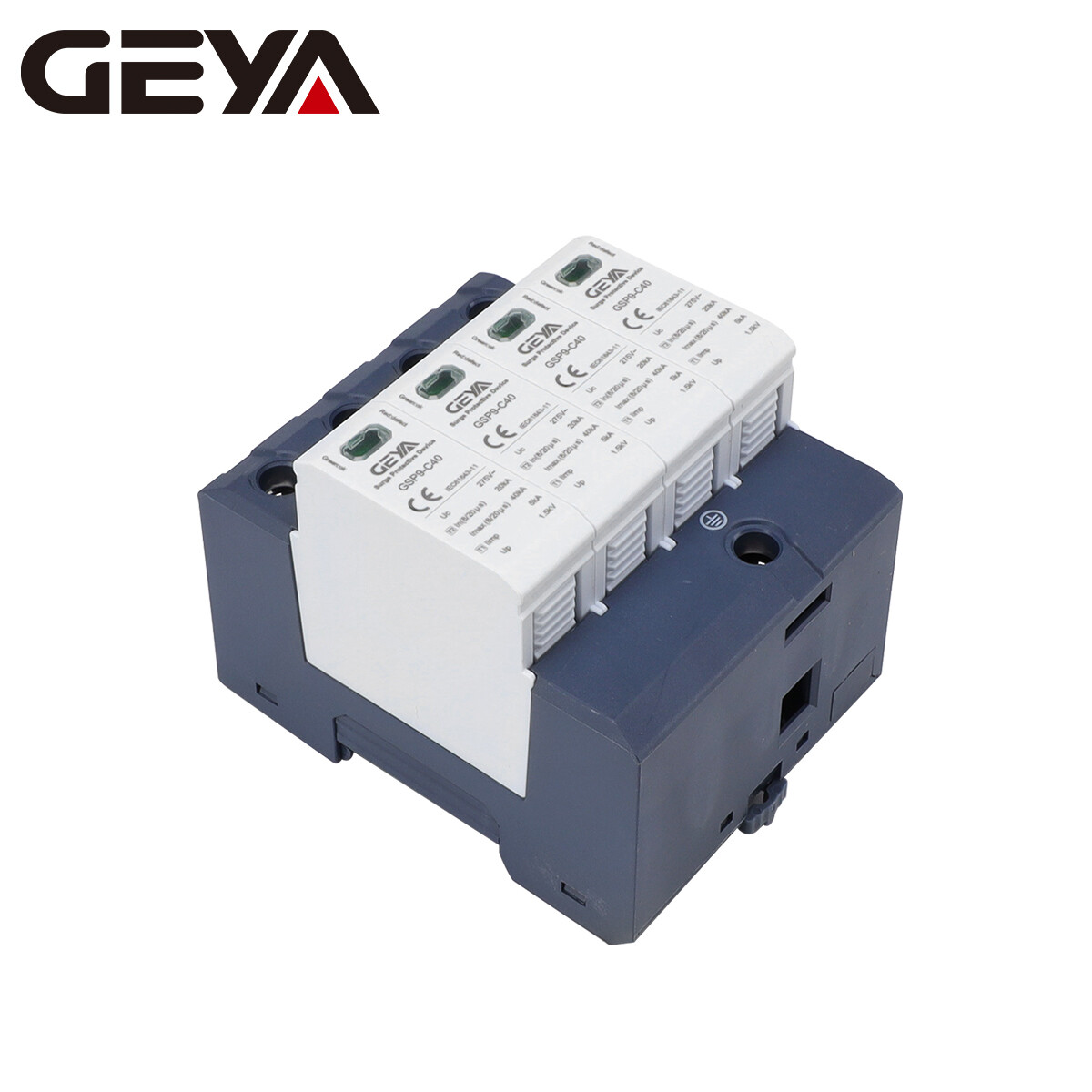 GEYA SPD 4P Surge Protective Arrester Device 20-40kA AC275/385/400/440 Lightning