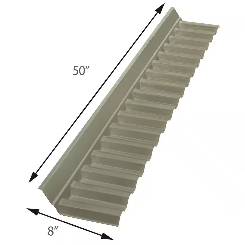 Suntuf Roof Panel 4 Ft Solar Wall Connector Impact Resistant Polycarbonate Gray