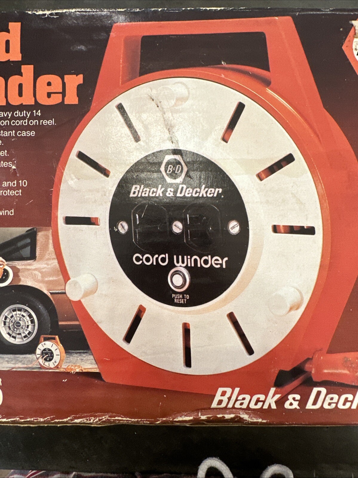 Black & Decker Cord Winder Model 79-970 25 Ft Extension Cord NEW!