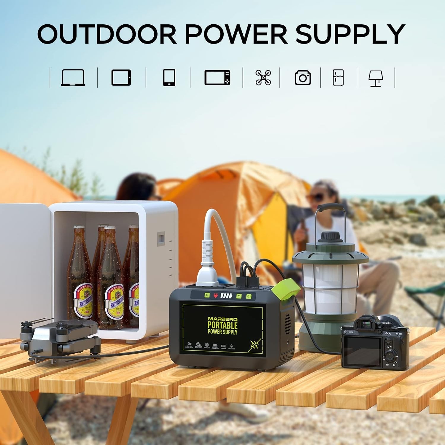 Compact 88Wh Lithium Battery Power Bank with 8 Outputs for Outdoor Adventures