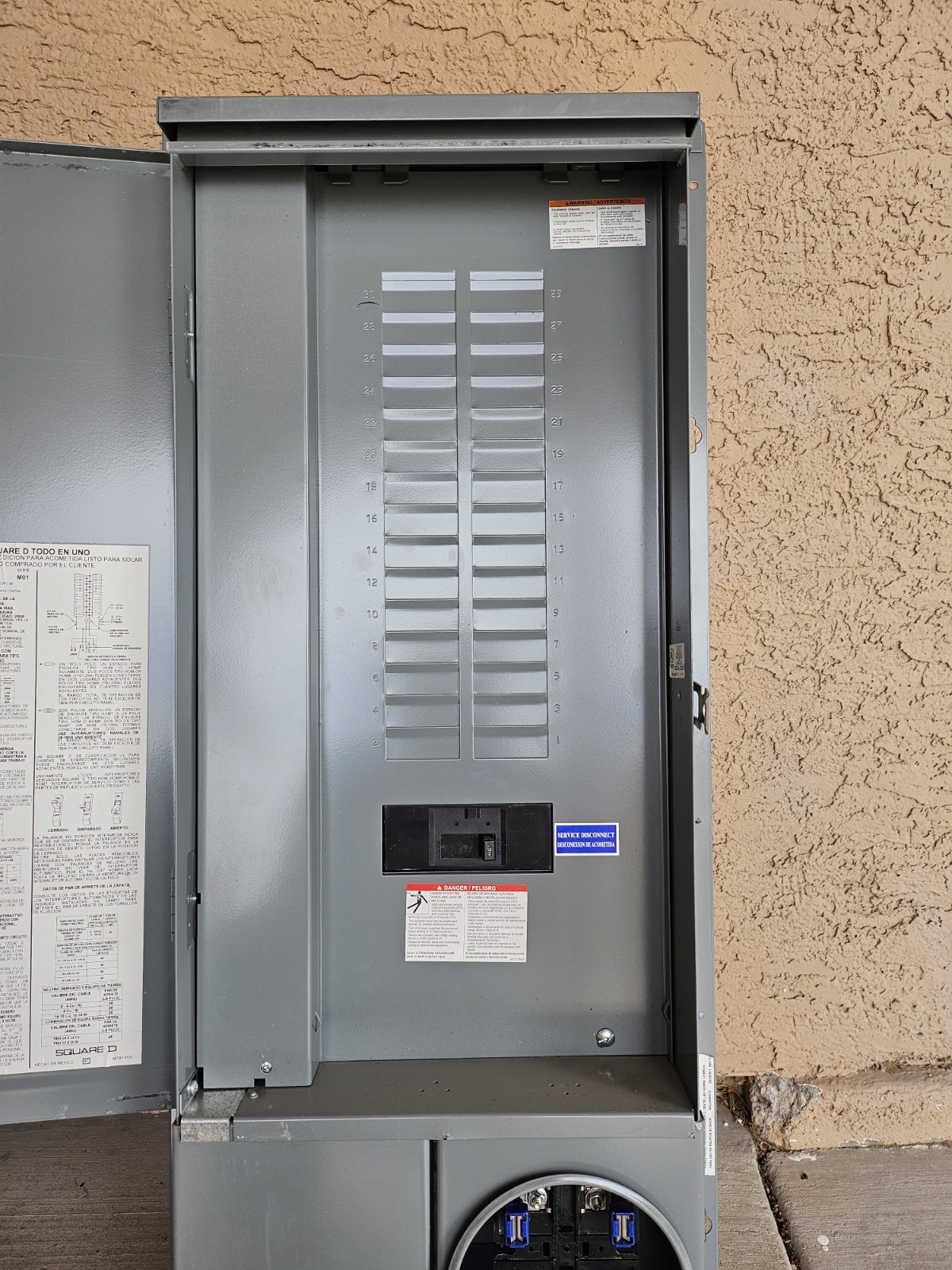 Square D SC3042M200PF 200A 30SP 42Cir Solar Ready Meter Main Breaker Load Center