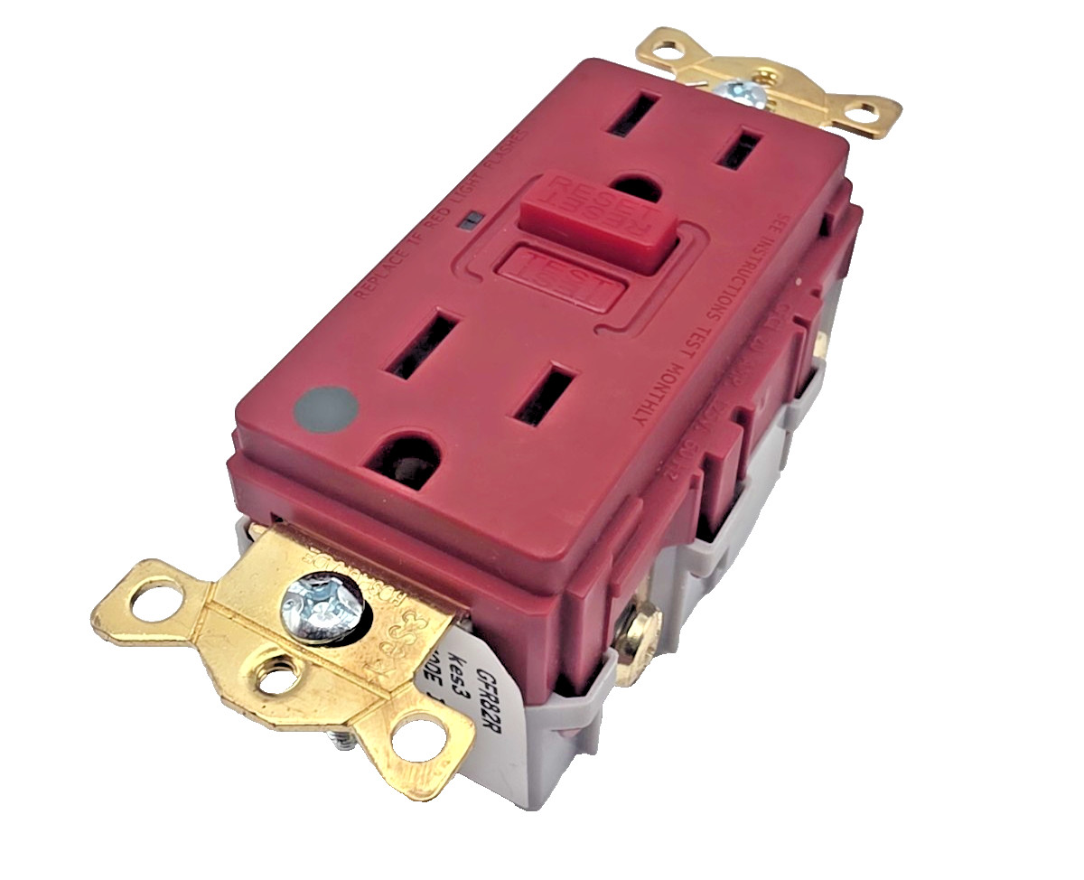 Generator GFCI Outlet, Ac 125V 20Amp 60Hz, Meet Ul2018 (Class A) RED