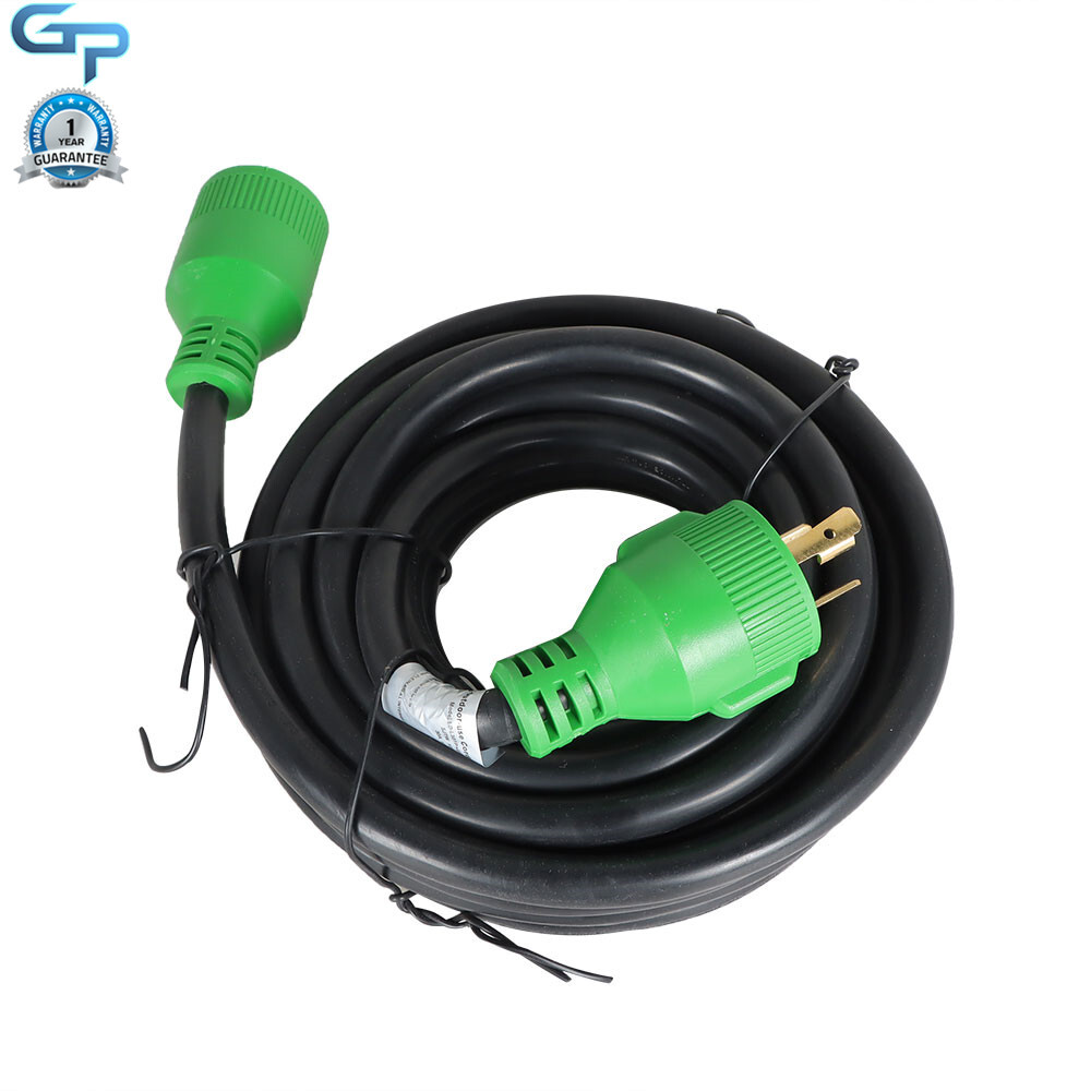 3 Prong 30 Amp Generator Extension Cord 10/15/25-75/100 Feet NEMA L5-30P/L5-30R