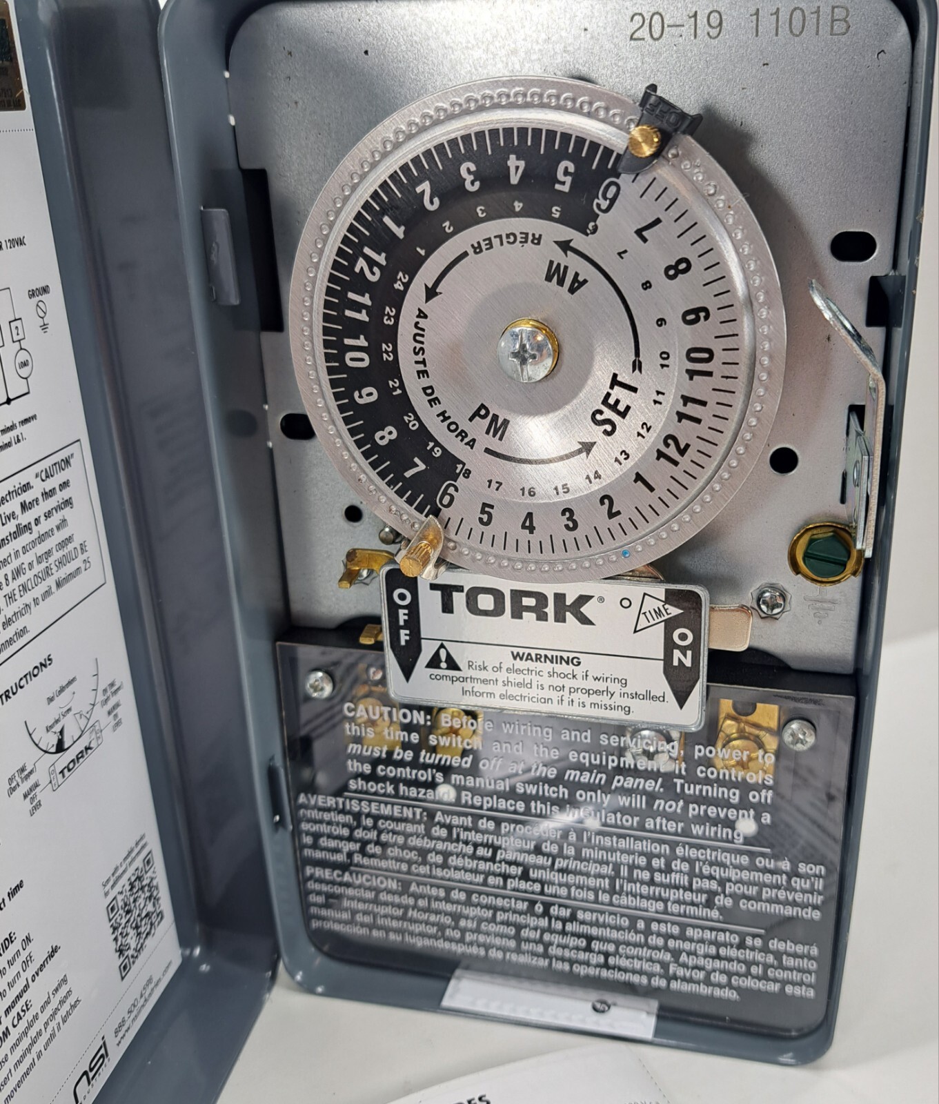 ​TORK 40 Amp 1-Channel 24-Hours Indoor Mechanical Time Switch for Same Time