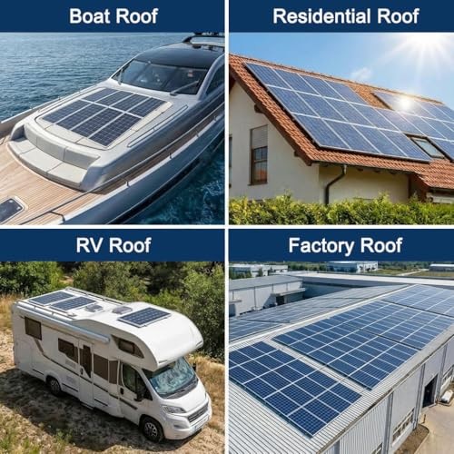 Solar Panel Mounting Kit for Thickness 1.18″/1.38″ Panels, with 4pcs-panel