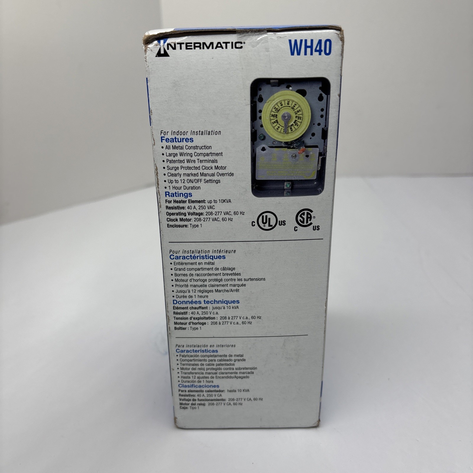 Intermatic WH40 24 Hour Mechanical Electric Water Heater Timer NEW