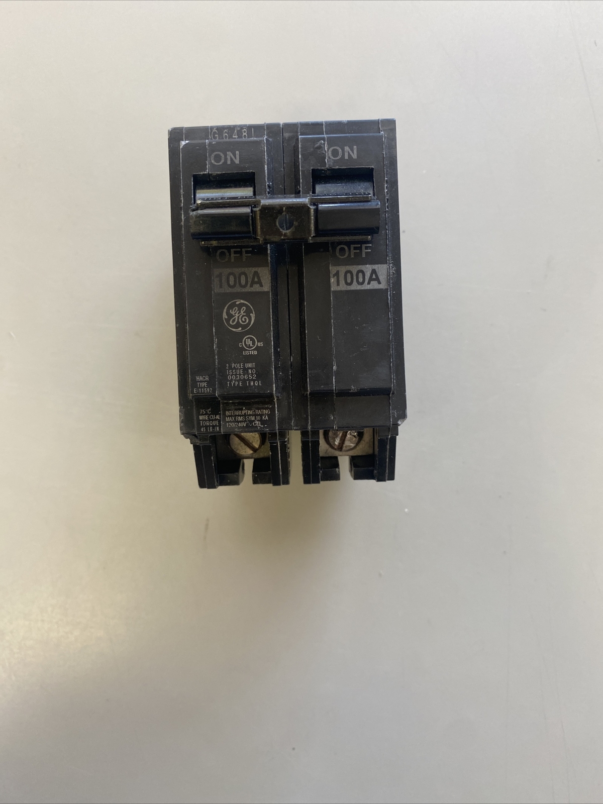 Brand New No Box GE THQL21100 100 Amp, 2-Pole, 120/240 Volt