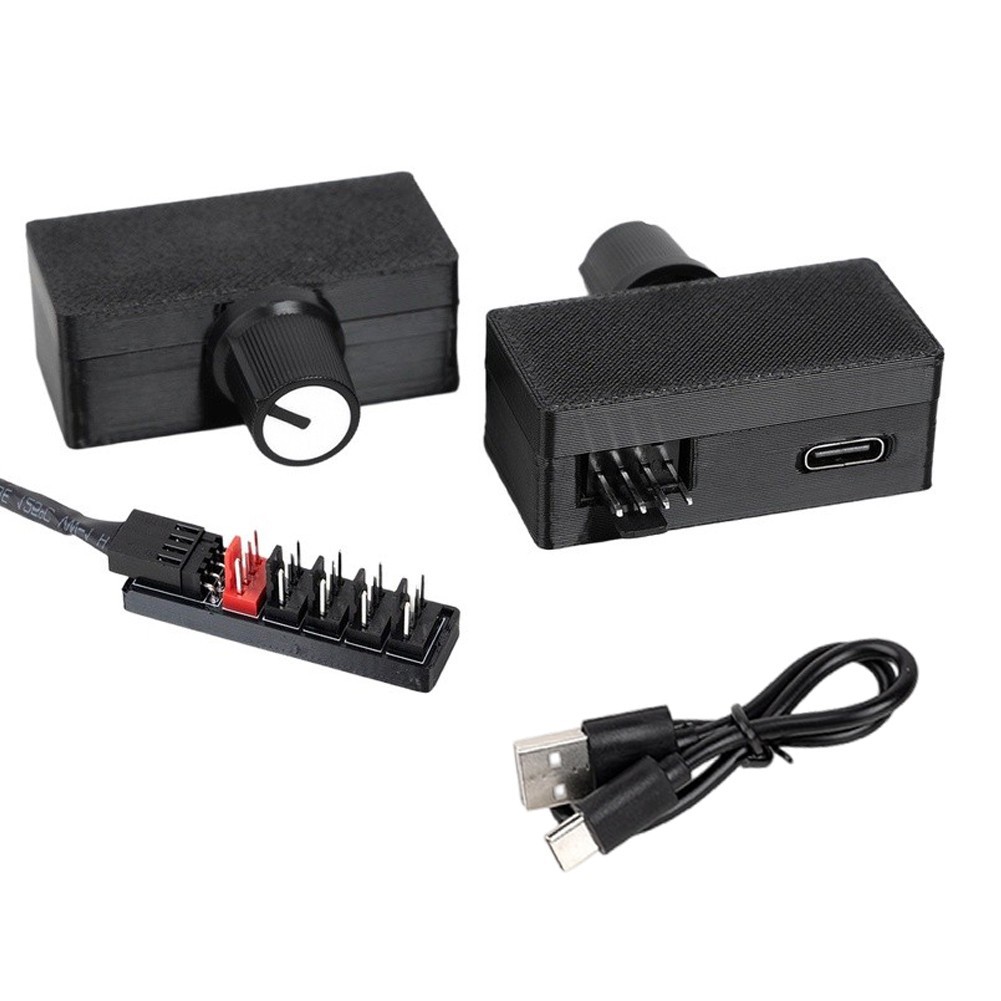 USB-C Powered For Pwm Fan Controller for Desktop and DIY Water Cooling Systems