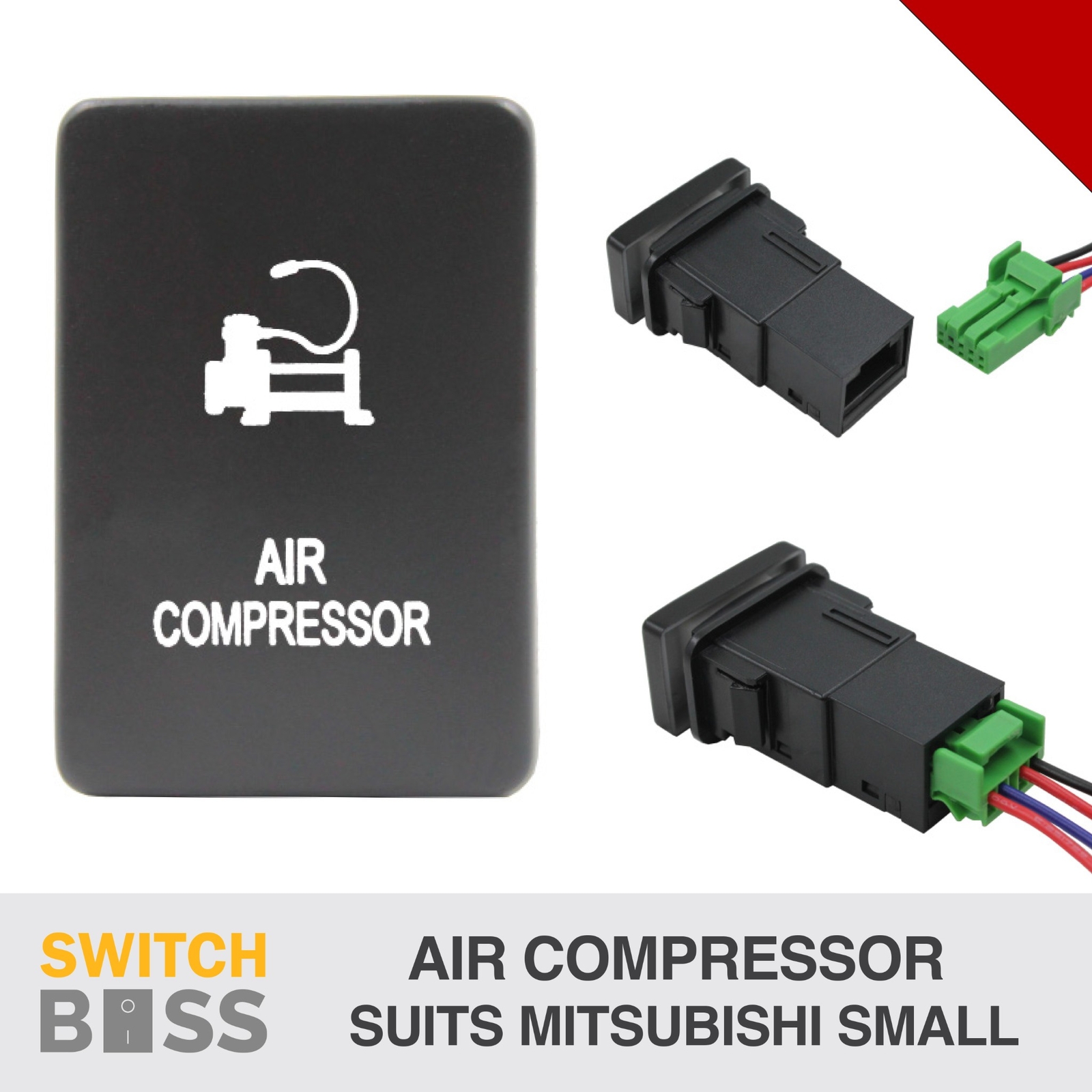 Push Switch 50 STYLES RED-RED suit Mitsubishi SMALL Triton Pajero MQ MR QE QF