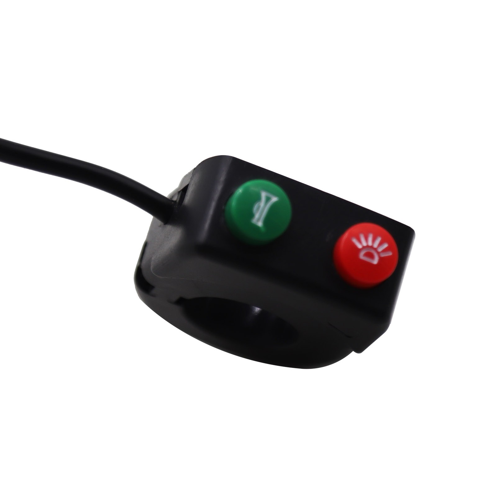 ABS Plastic Handlebar Horn Headlight Switch 12V Horn Head Light Two WQUF