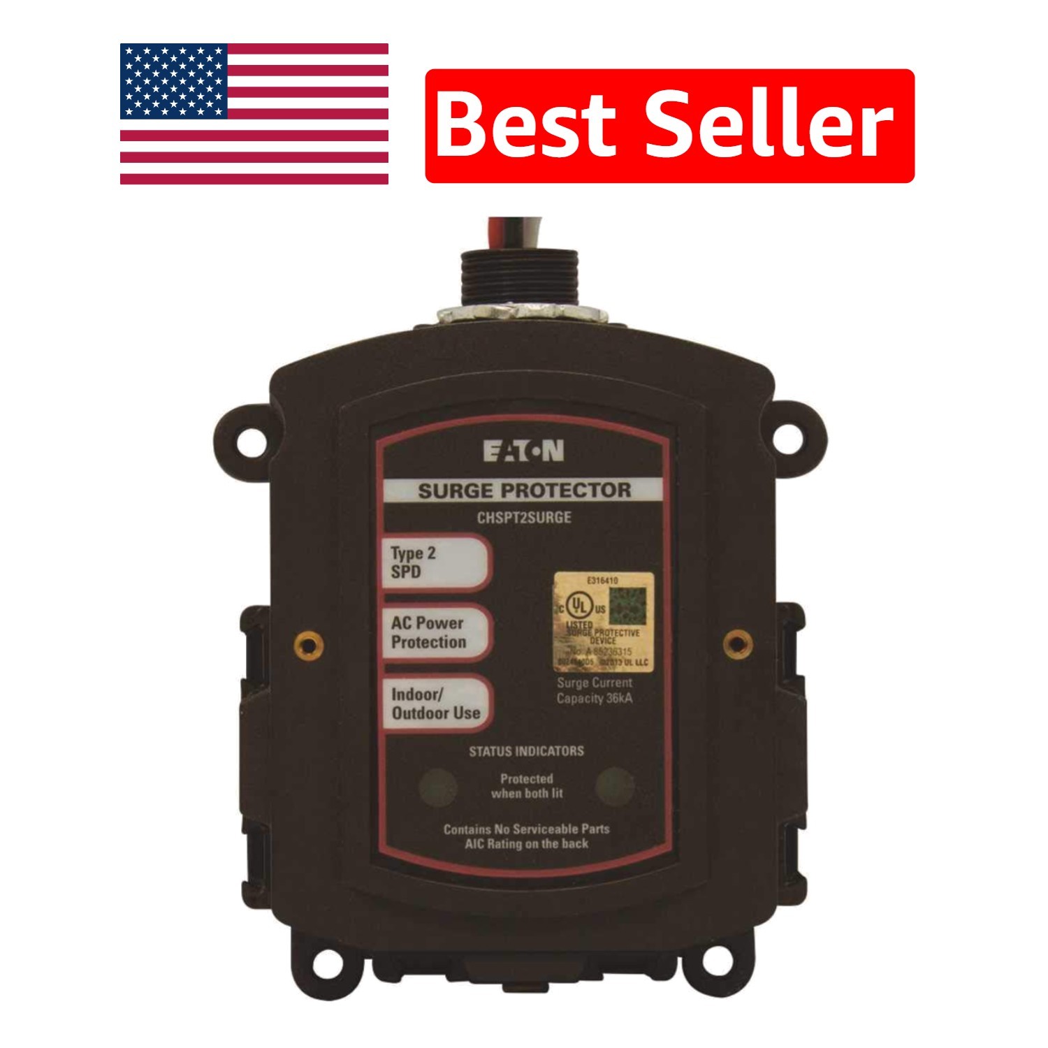 Single Phase Whole Home Surge Protection Device – 36kA Wall Mounted Security