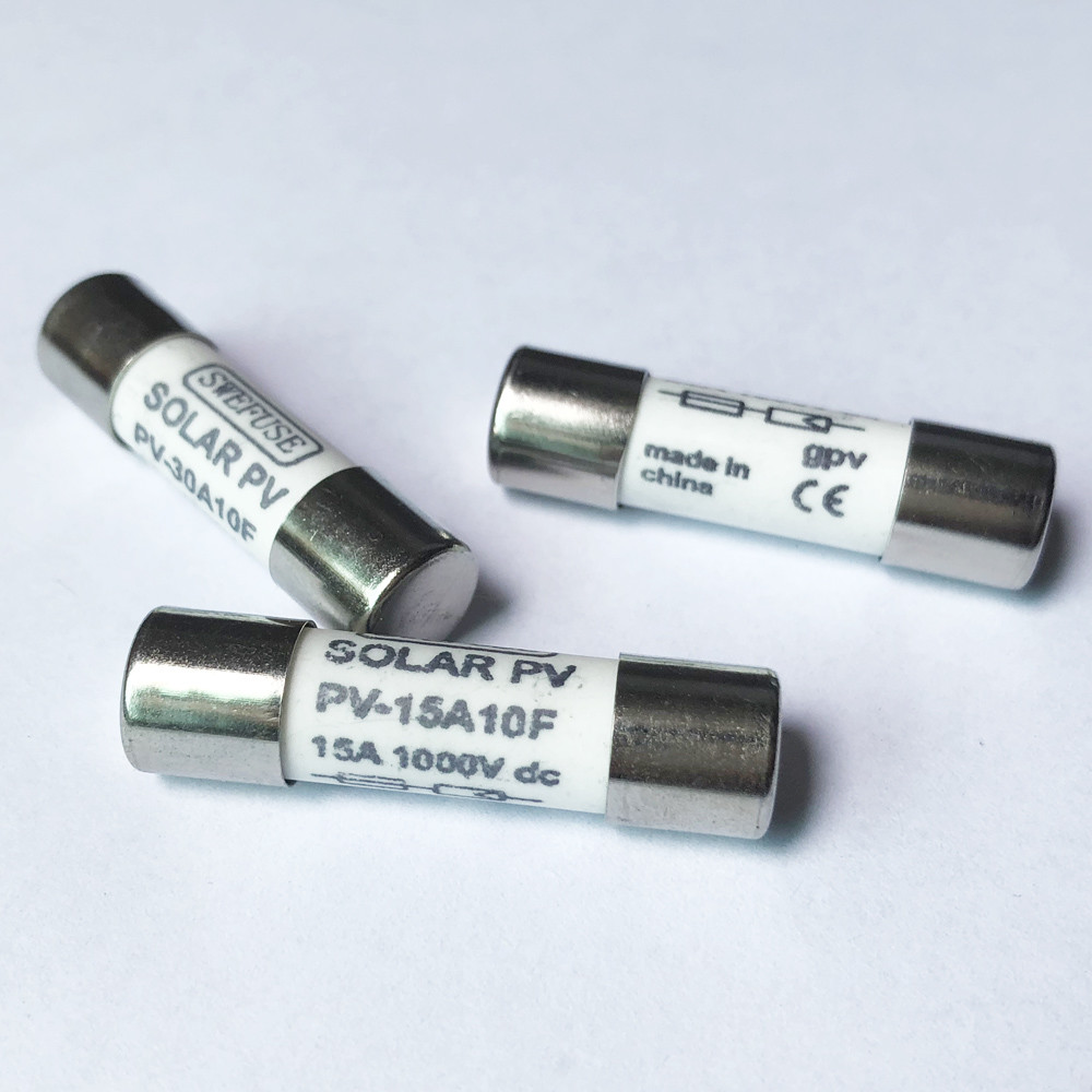 PV Solar Fuse 5A 10A 15A 20A 30A Amp Photovoltaic 1000V DC Fuses