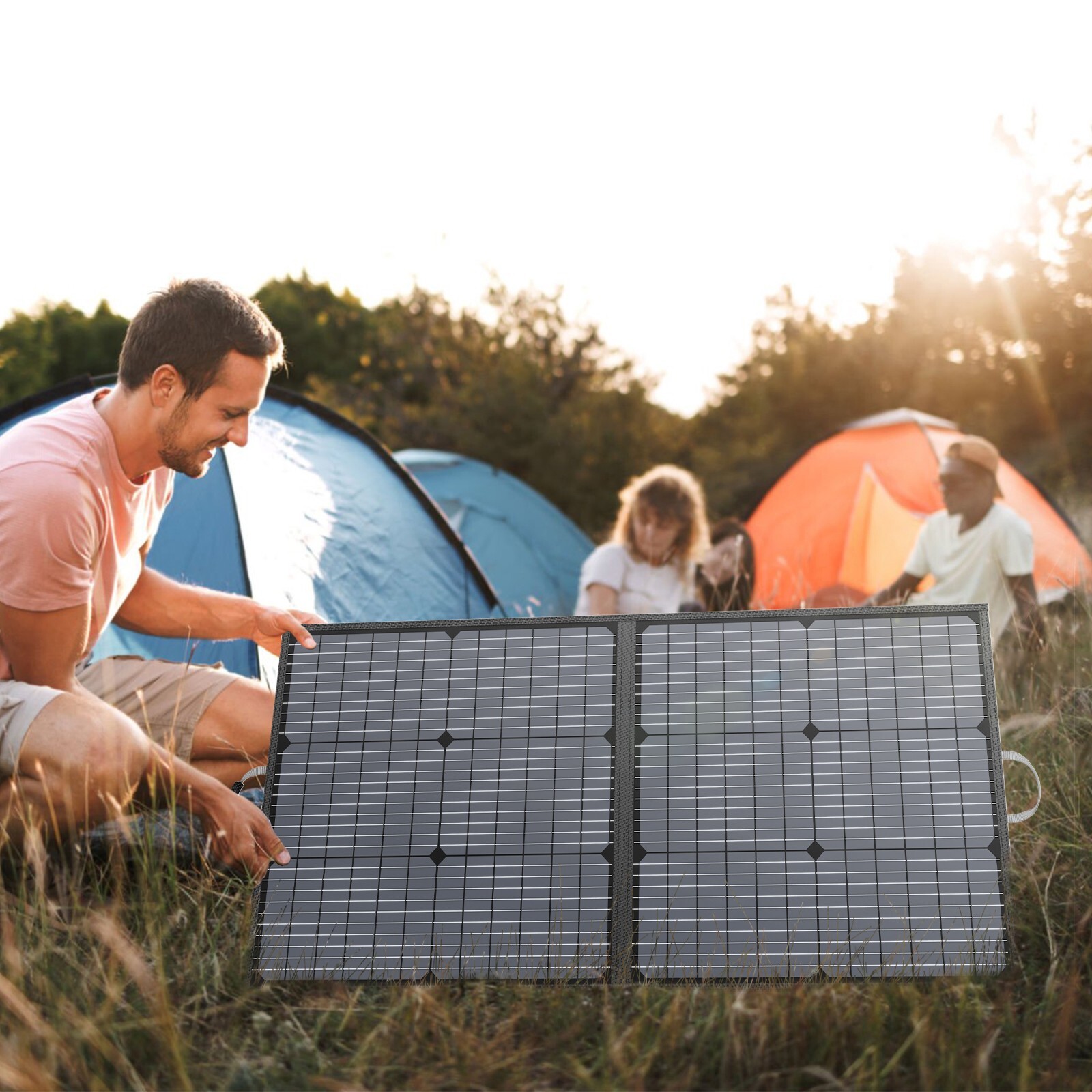 Portable Foldable Solar Panel Kit 110W 220W 400W 440W for Ecoflow Power Stations