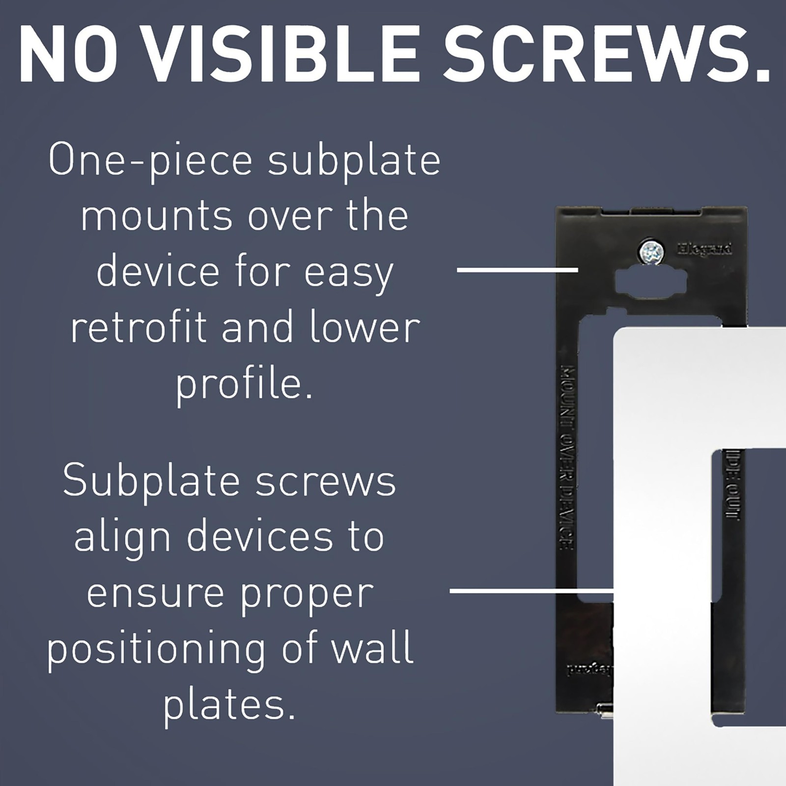 White Modern Low Profile Wall Plate Scratch Resistant Decorator Style 1 Pack