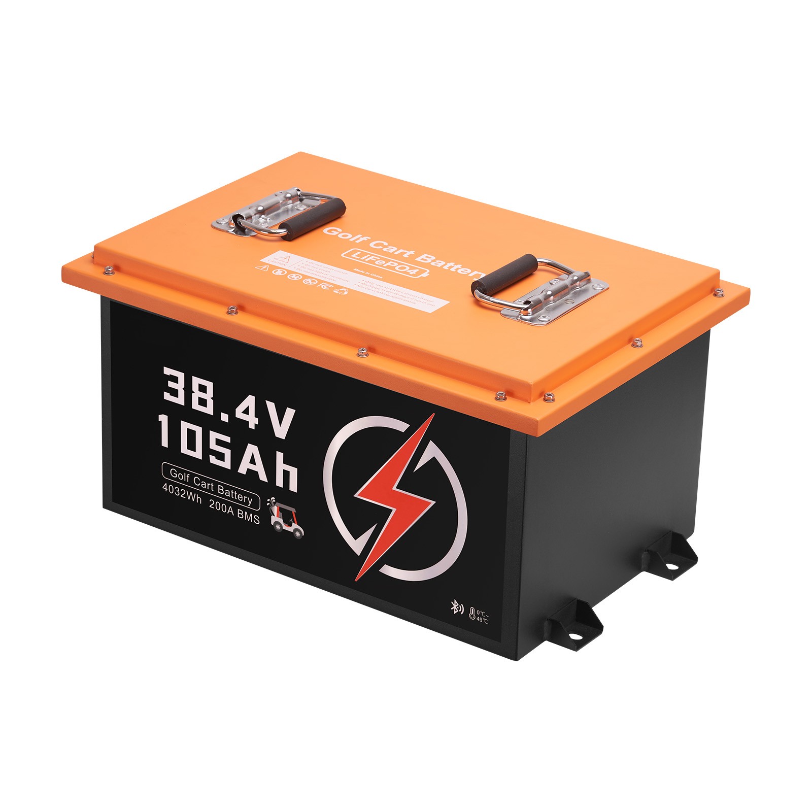 36V 105Ah Golf Cart Lithium Battery with 20A Charger and Touch Monitor