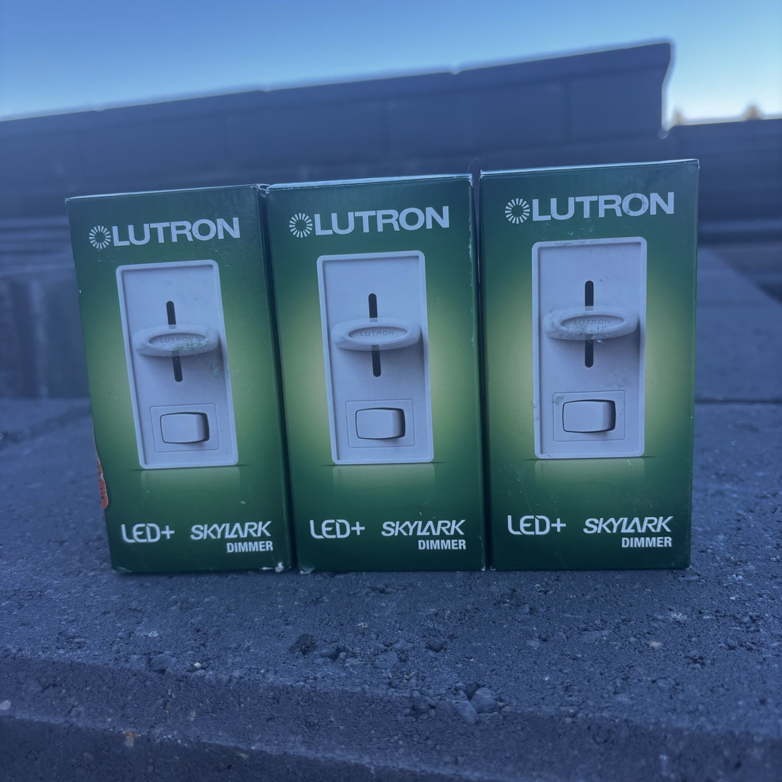 LOT OF 3 Lutron Skylark LED+Dimmer Switch 150W LED Single Pole or 3 Way White
