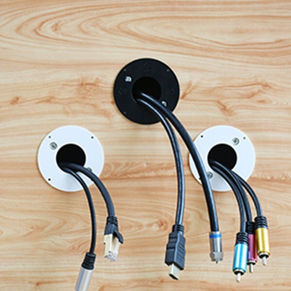 Cable Pass Through Wall Plate In Wall HDTV Cable Cord Hider Slicone Cover 4 Pack