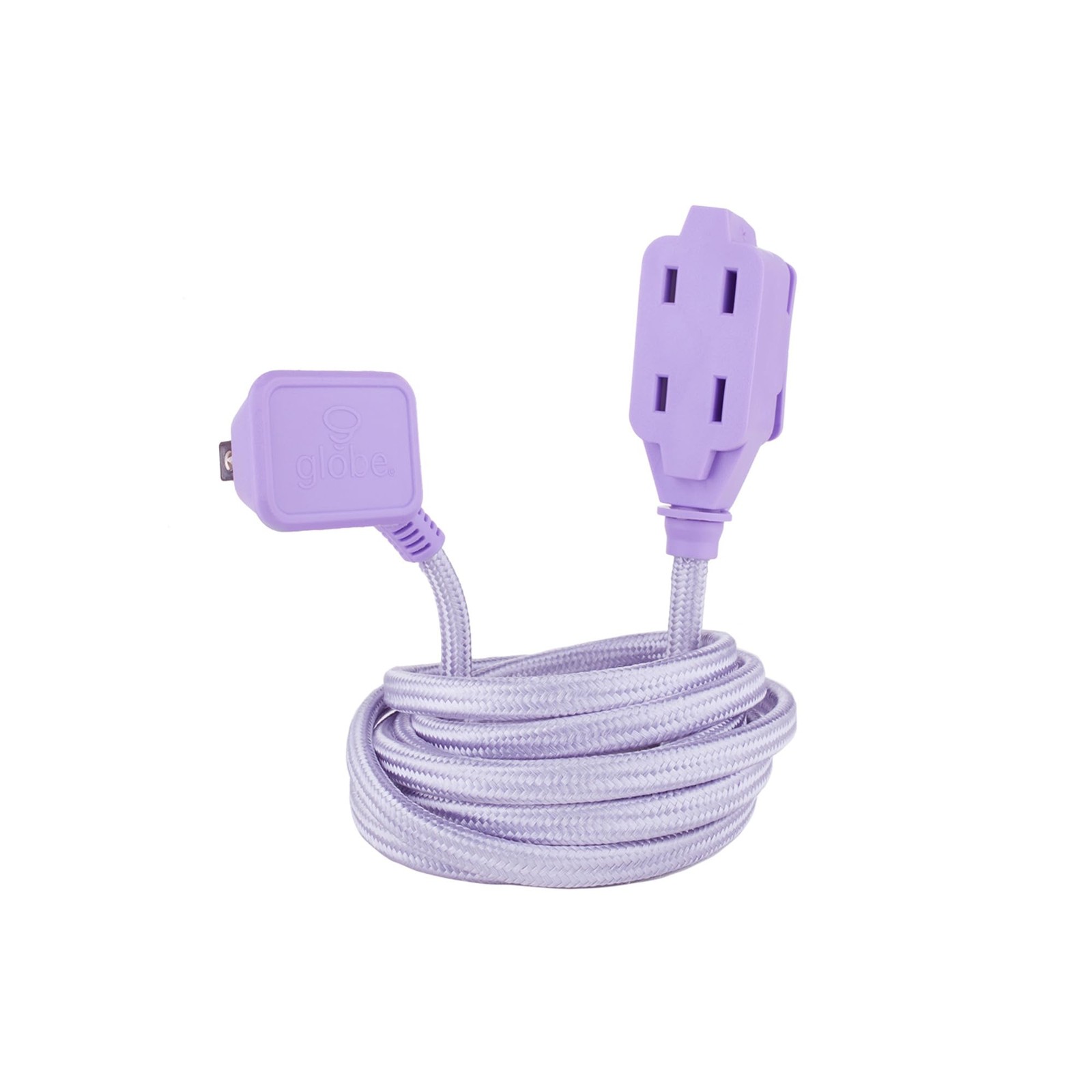 Globe Electric 22892 Designer Series 9-ft Fabric Extension Metallic Purple