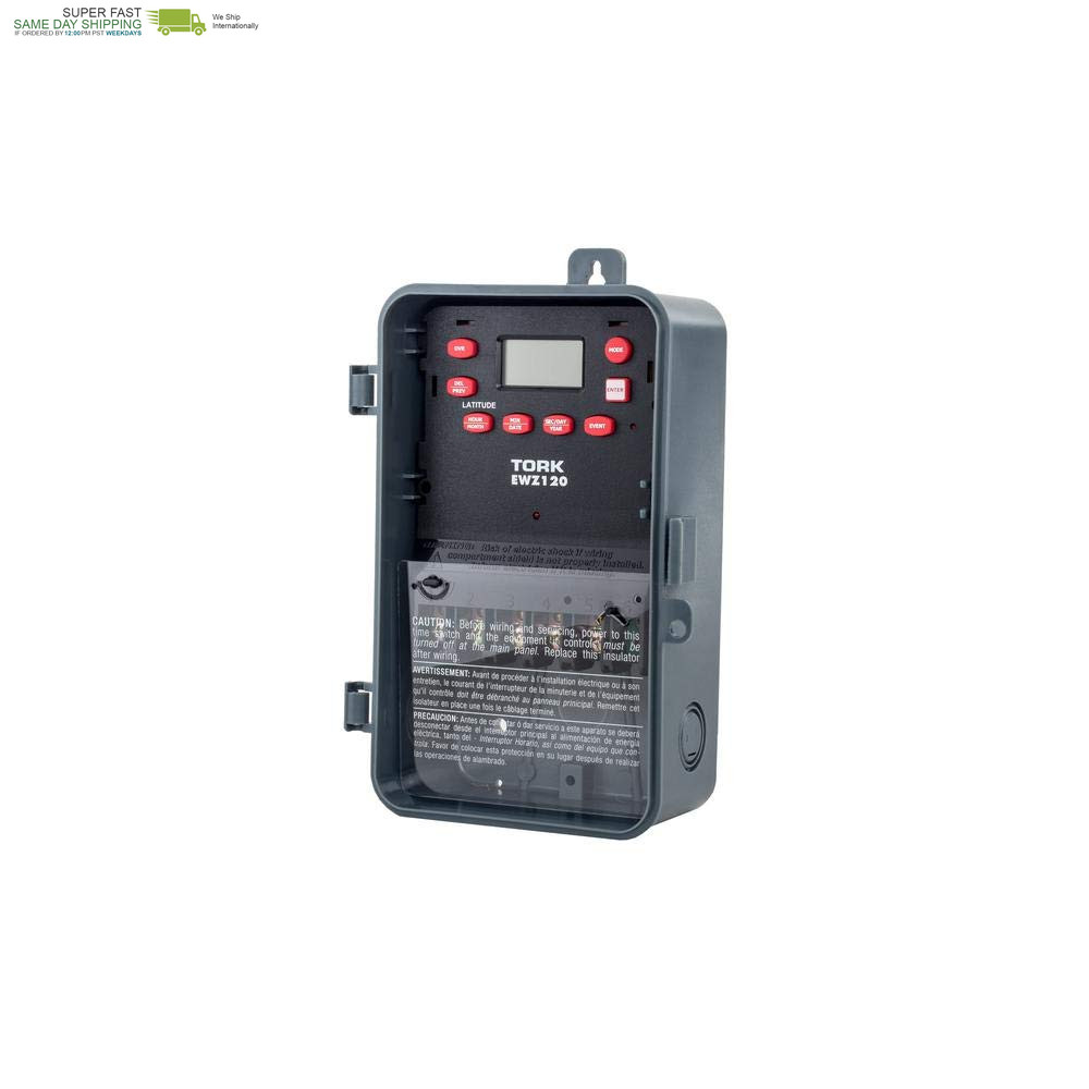 Multipurpose Control Astronomic 7 Day Time Switch, 120-277 VAC Input Supply, 1 C