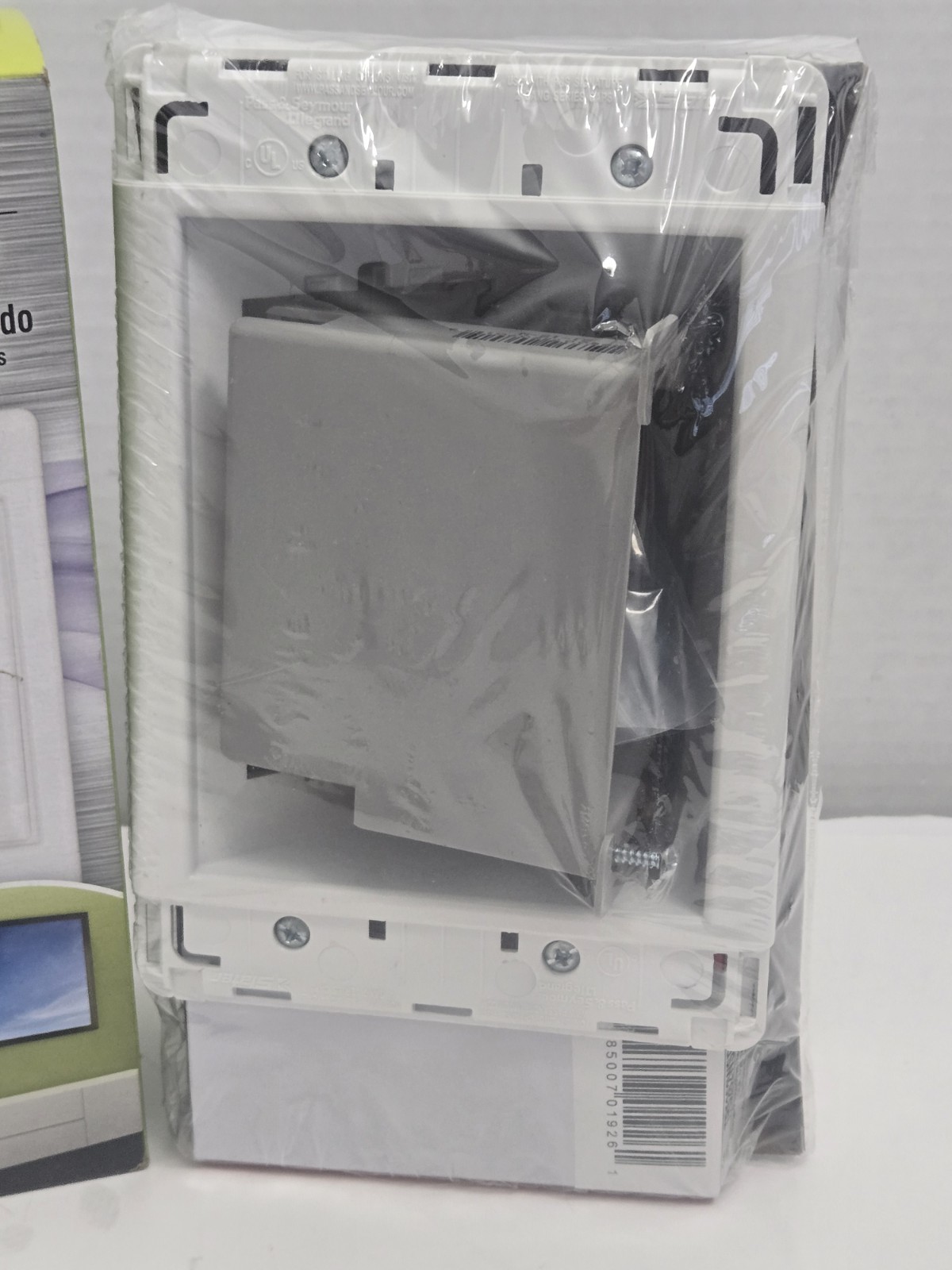 Legrand Recessed TV Box Kit With Surge Protective Outlet White