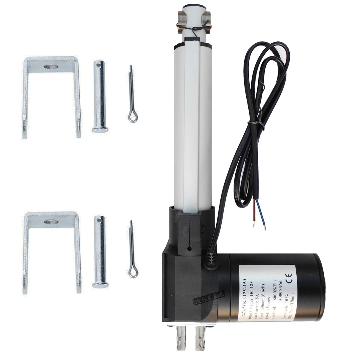 6000N 2PCS Linear Actuators Anemometer Kits W/ Dual Axis Solar Tracker Sun Track